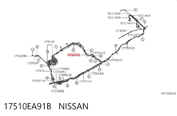  17510EA91B Nissan/Infiniti