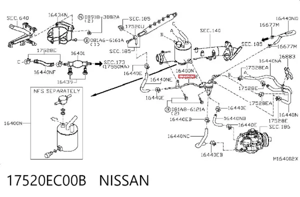  17520EC00B Nissan/Infiniti