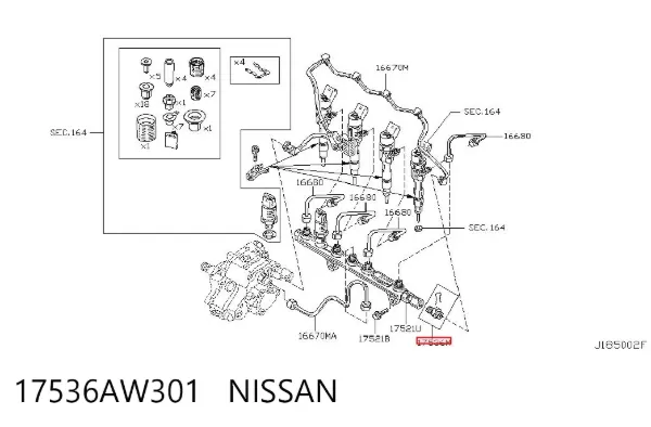  17536AW301 Nissan/Infiniti