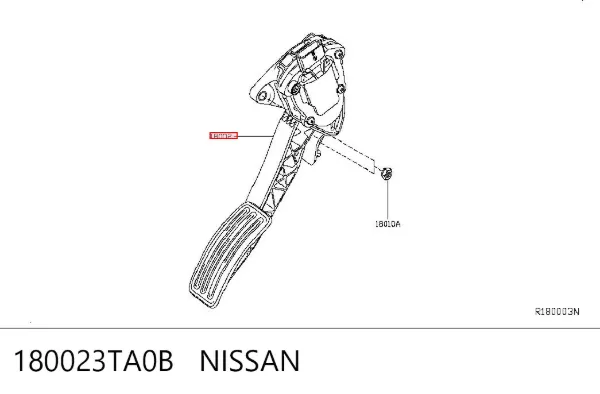 Педаль газу 180023TA0B Nissan/Infiniti
