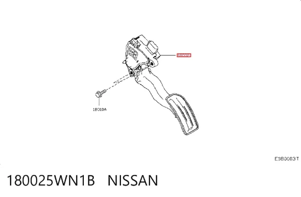 Педаль газу 180025WN1B Nissan/Infiniti