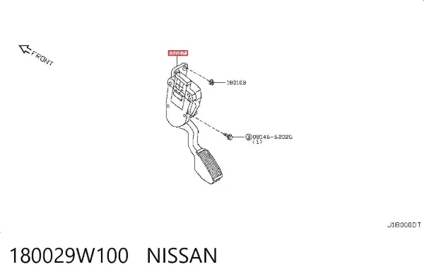 Педаль газу Nissan Teana J31