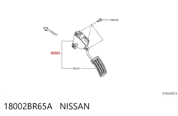 Педаль газу 18002BR65A Nissan/Infiniti