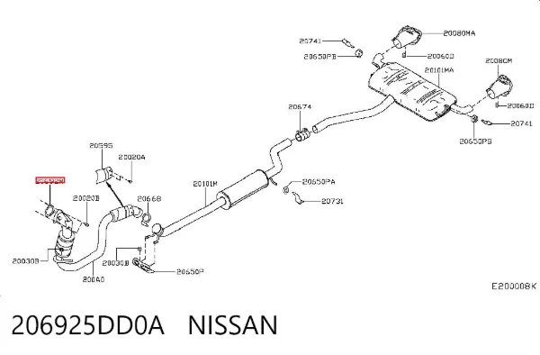  206925DD0A Nissan/Infiniti