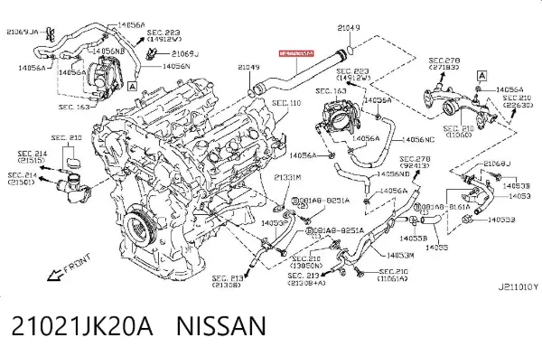  21021JK20A Nissan/Infiniti