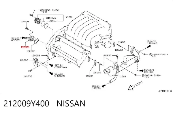 Термостат Nissan Teana J31