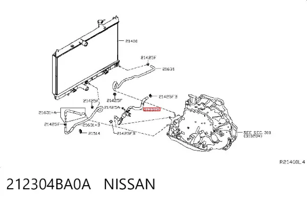  212304BA0A Nissan/Infiniti