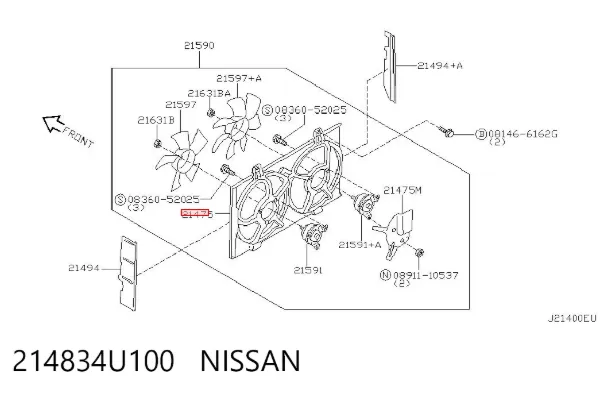  214834U100 Nissan/Infiniti