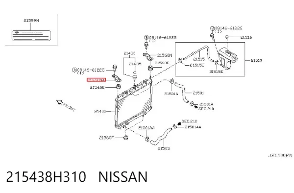  215438H310 Nissan/Infiniti