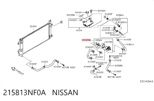 Помпа 215813NF0A Nissan/Infiniti