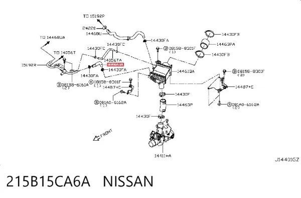  215B15CA6A Nissan/Infiniti