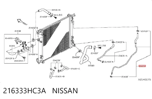  216333HC3A Nissan/Infiniti