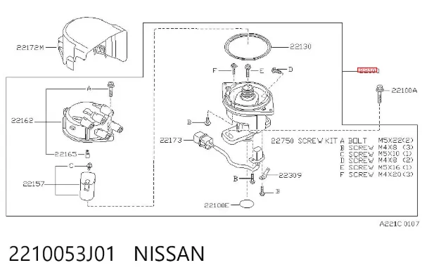  2210053J01 Nissan/Infiniti