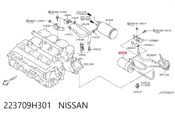  223709H301 Nissan/Infiniti