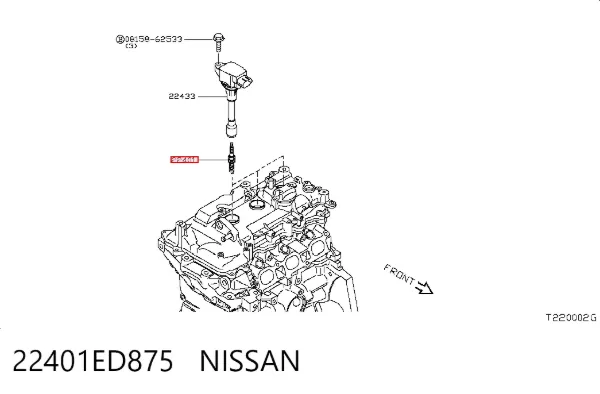 Свічки запалювання 22401ED875 Nissan/Infiniti