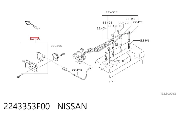 Котушка запалювання Nissan Serena C23