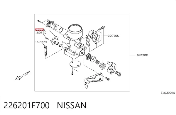 Потенціометр 226201F700 Nissan/Infiniti