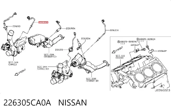  226305CA0A Nissan/Infiniti