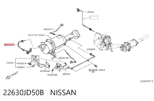  22630JD50B Nissan/Infiniti