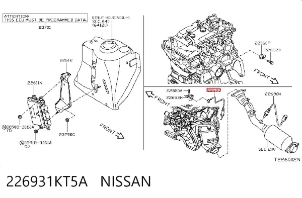 Лямбдазонд, датчик збіднілої суміші 226931KT5A Nissan/Infiniti