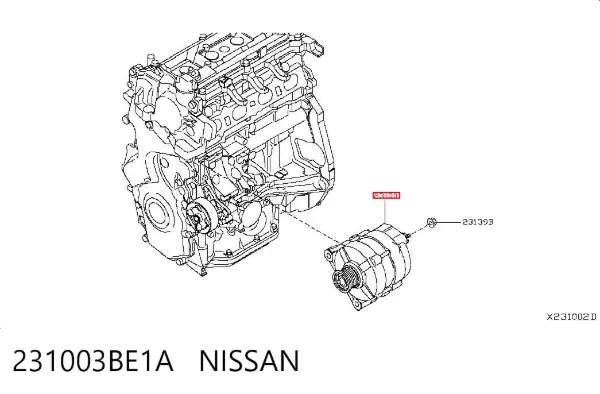 Генератор 231003BE1A Nissan/Infiniti