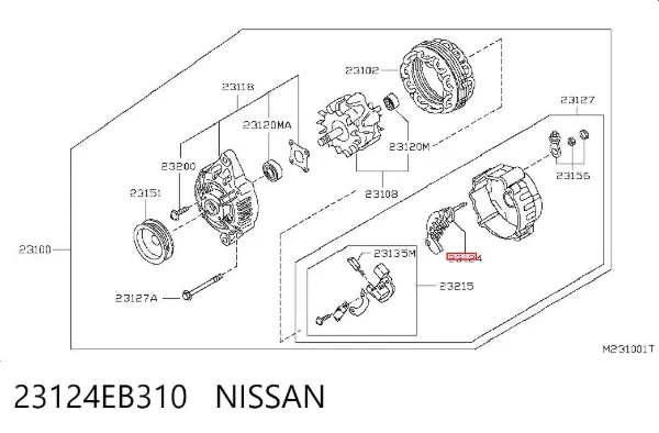 Діодний міст 23124EB310 Nissan/Infiniti