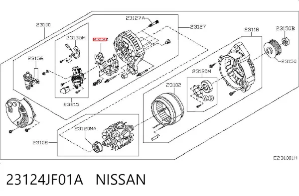 Діодний міст 23124JF01A Nissan/Infiniti