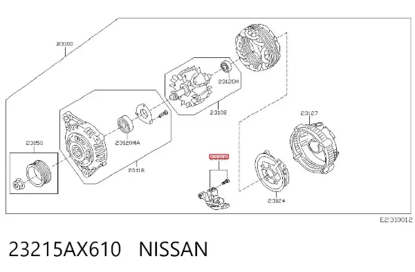 Реле генератора 23215AX610 Nissan/Infiniti
