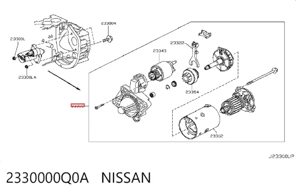 Стартер 2330000Q0A Nissan/Infiniti