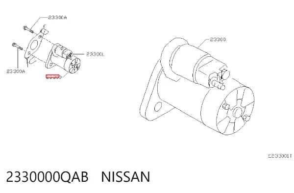 Стартер 2330000QAB Nissan/Infiniti