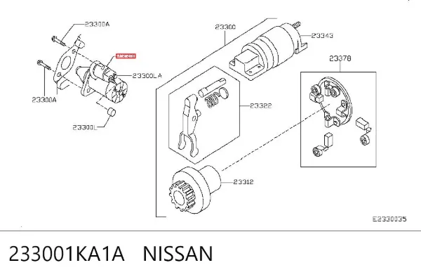 Стартер 233001KA1A Nissan/Infiniti