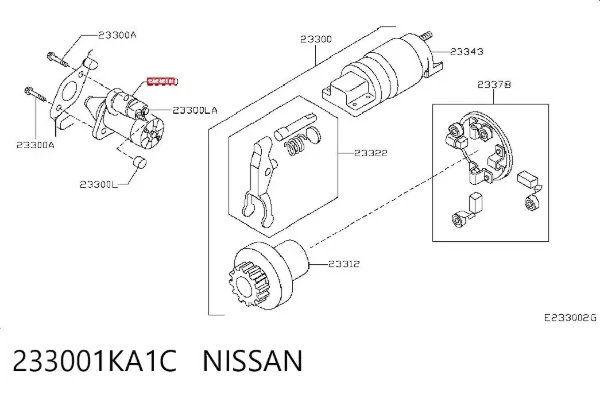 Стартер 233001KA1C Nissan/Infiniti
