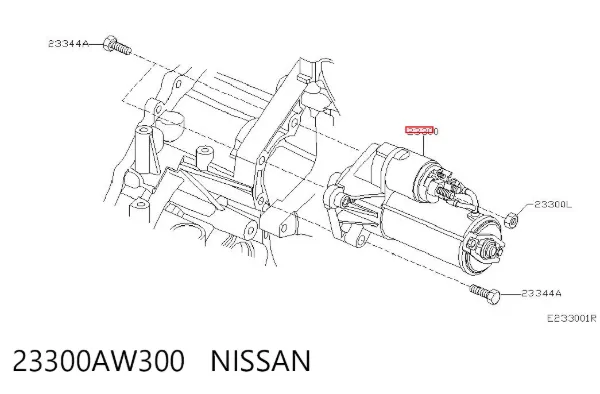 Стартер 23300AW300 Nissan/Infiniti
