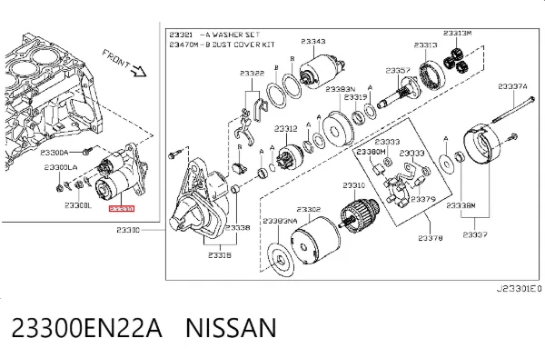 Стартер 23300EN22A Nissan/Infiniti