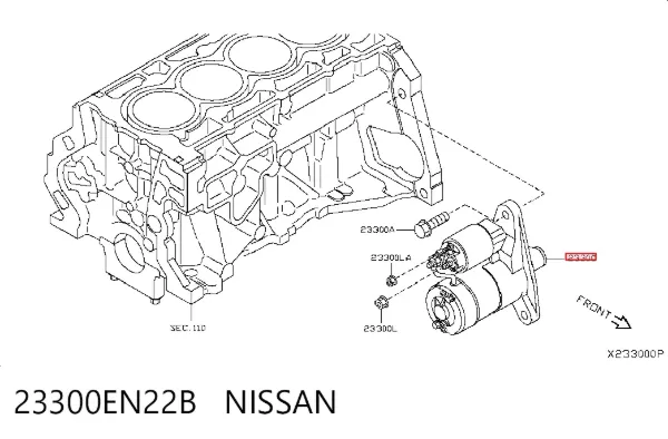 Стартер 23300EN22B Nissan/Infiniti
