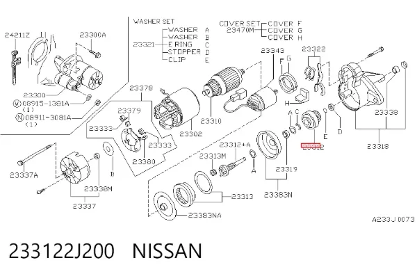 Бендикс стартера 230247 REMA-PARTS