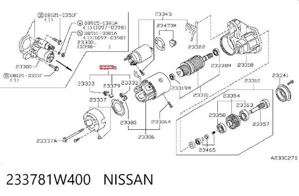  233781W400 Nissan/Infiniti