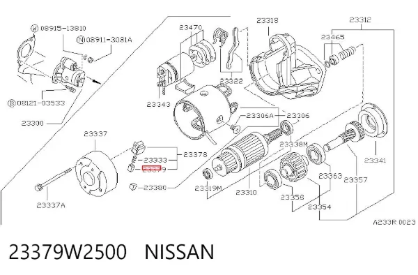  23379W2500 Nissan/Infiniti