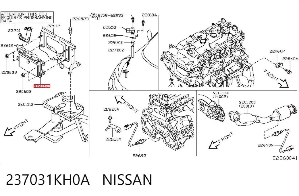 Електронний блок керування двигуном Nissan JUKE JPN