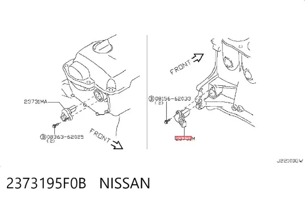 Датчик распредвалу 2373195F0B Nissan/Infiniti