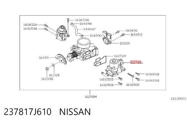 Датчик холостого ходу 237817J610 Nissan/Infiniti