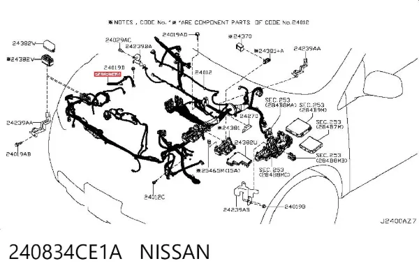  240834CE1A Nissan/Infiniti
