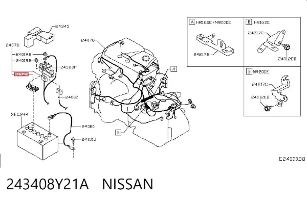  243408Y21A Nissan/Infiniti