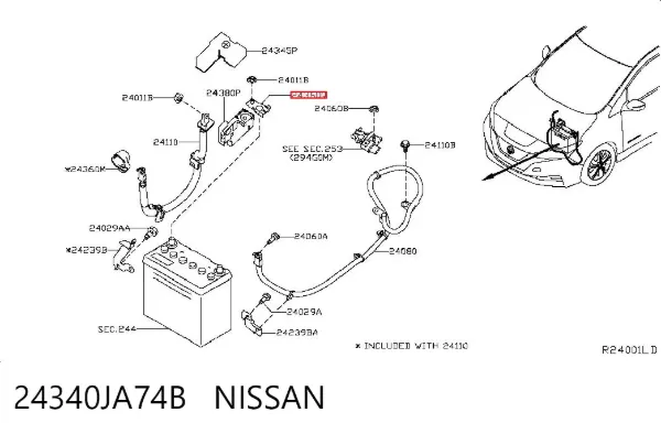  24340JA74B Nissan/Infiniti