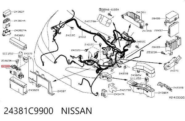 Блок запобіжників Nissan Navara NP300 III