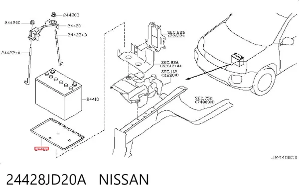  24428JD20A Nissan/Infiniti