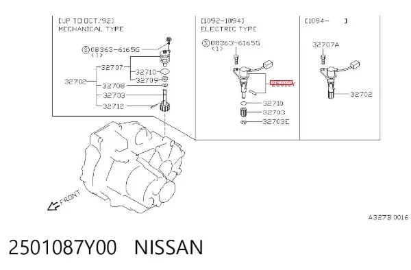  2501087Y00 Nissan/Infiniti