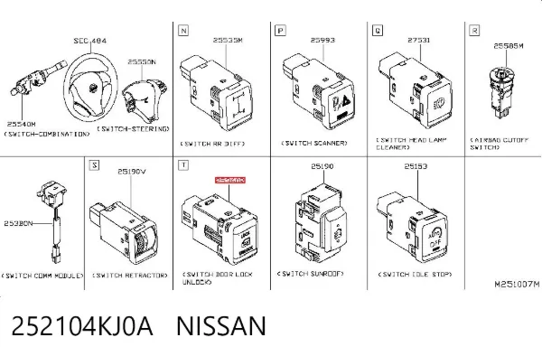  252104KJ0A Nissan/Infiniti