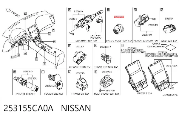  253155CA0A Nissan/Infiniti