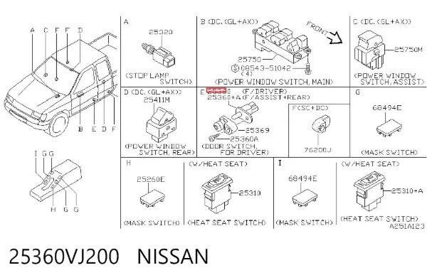  25360VJ200 Nissan/Infiniti